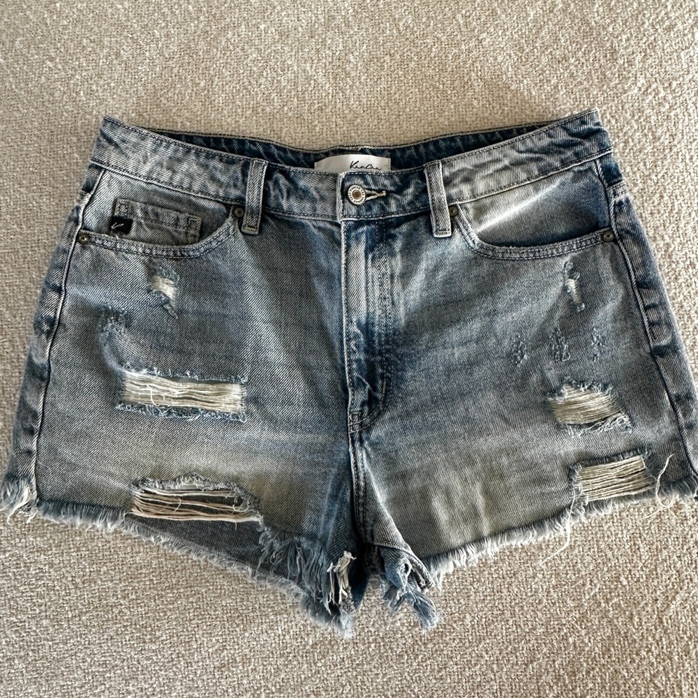 Distressed Jean Shorts